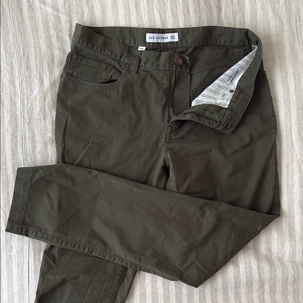 Ben Sherman Olive Cotton Chino